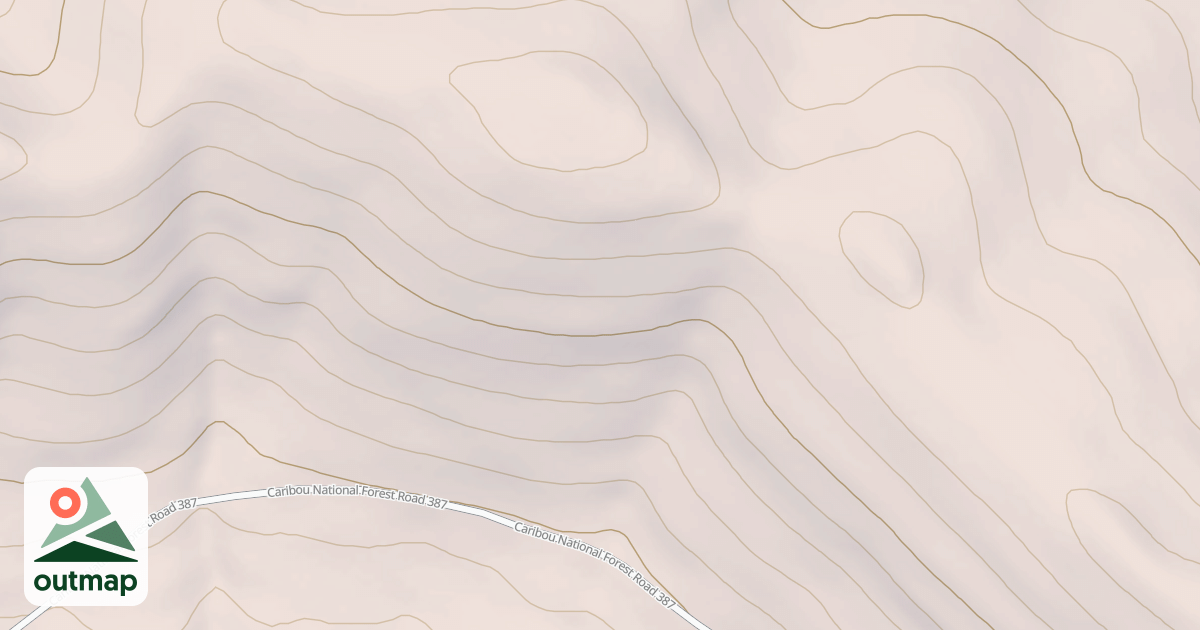 Map of Dry Basin Ridge