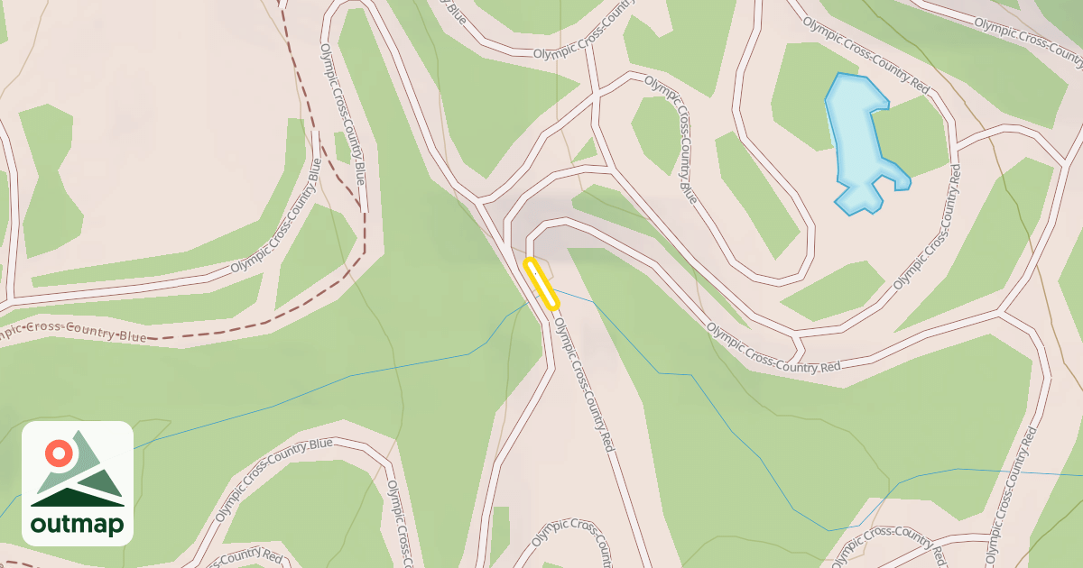 Map of Olympic Cross-Country Red
