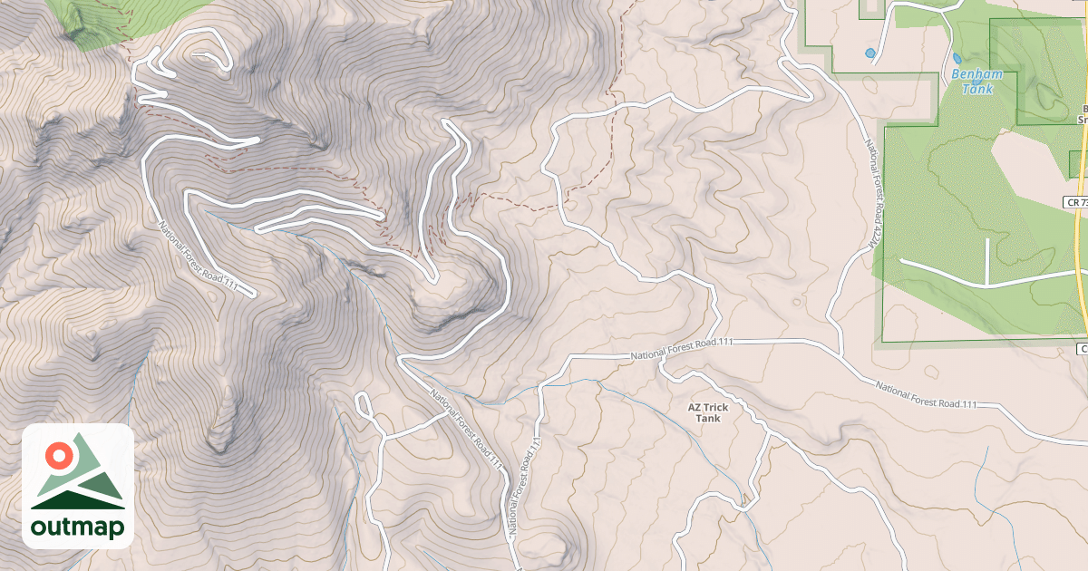 Map of BILL WLMS. MTN. RD.