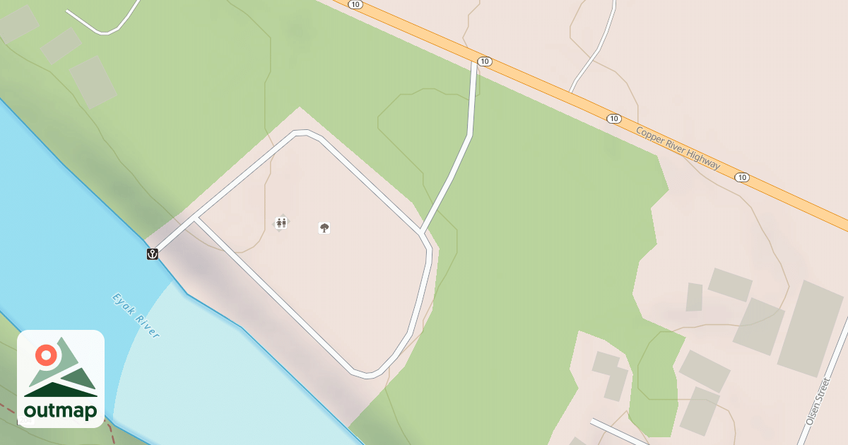 Map of EYAK BOAT RAMP ROAD