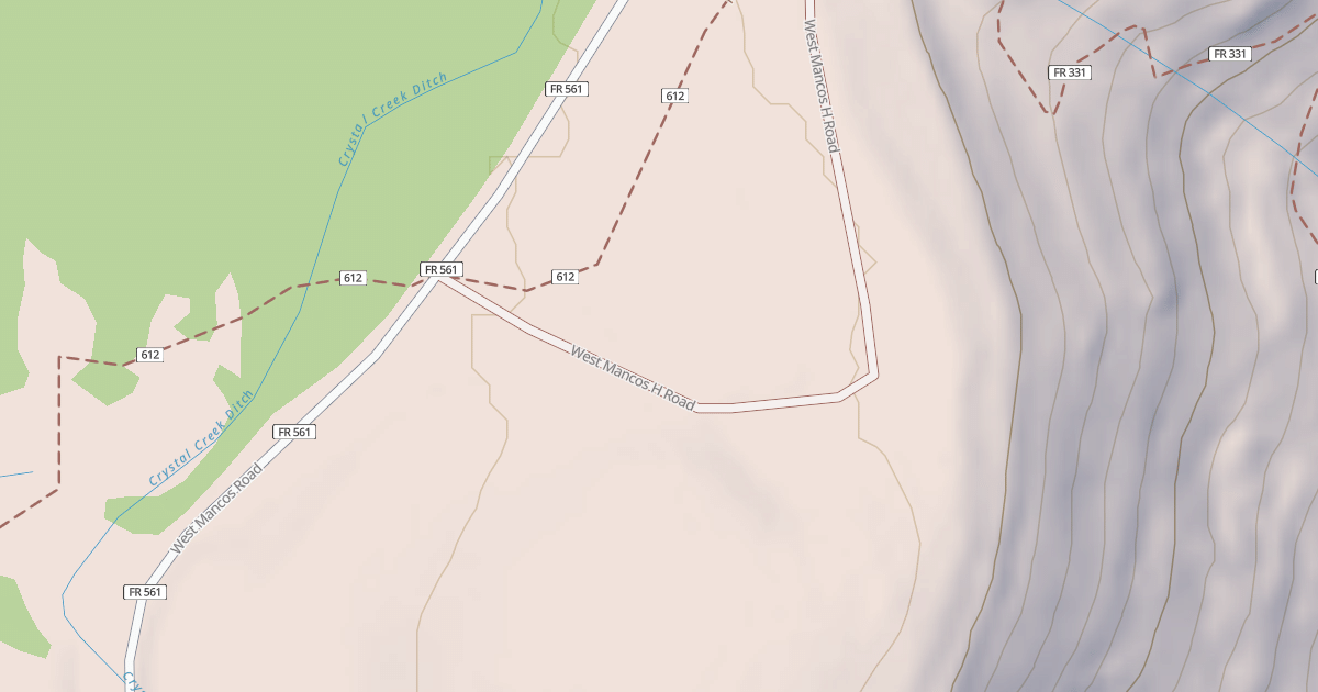 Map preview of WEST MANCOS H