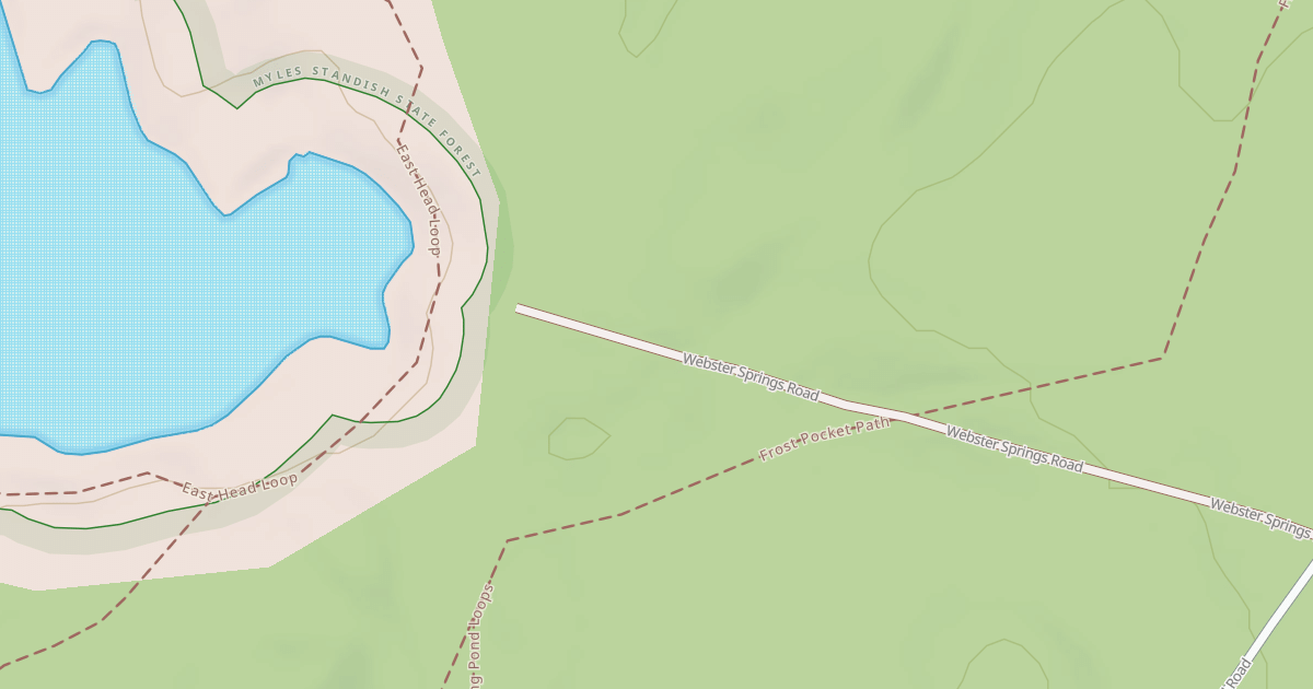 Map preview of Webster Springs Road
