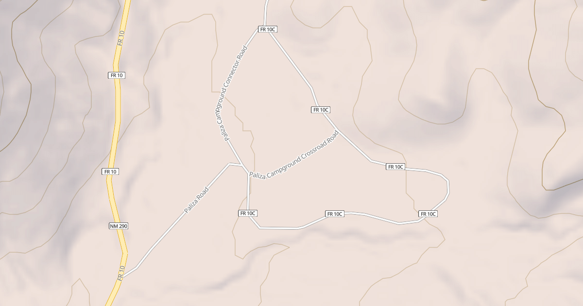 Map preview of PALIZA CAMPGROUND CROSSROAD