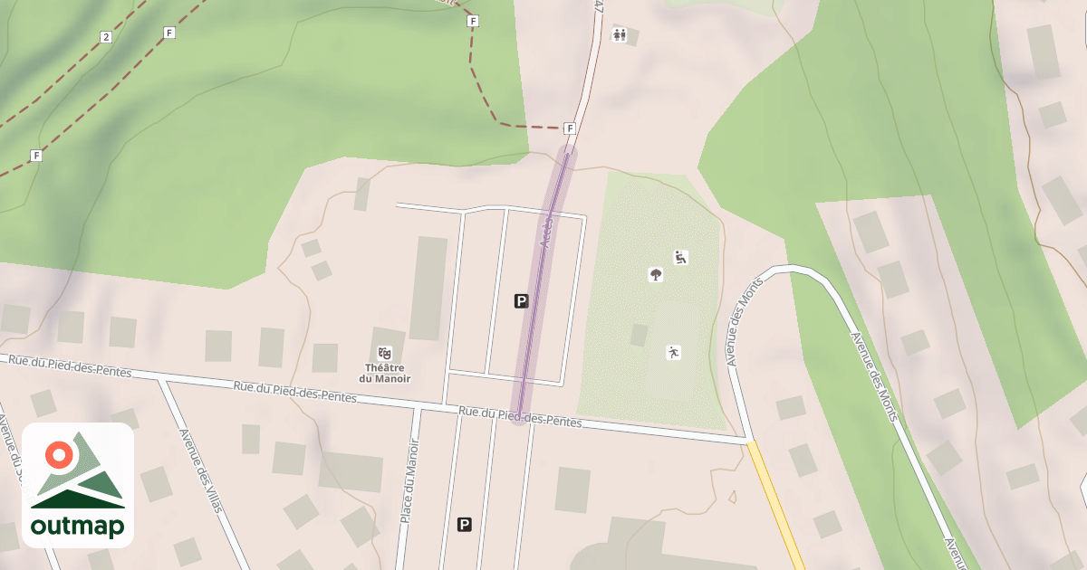 Map of Accès