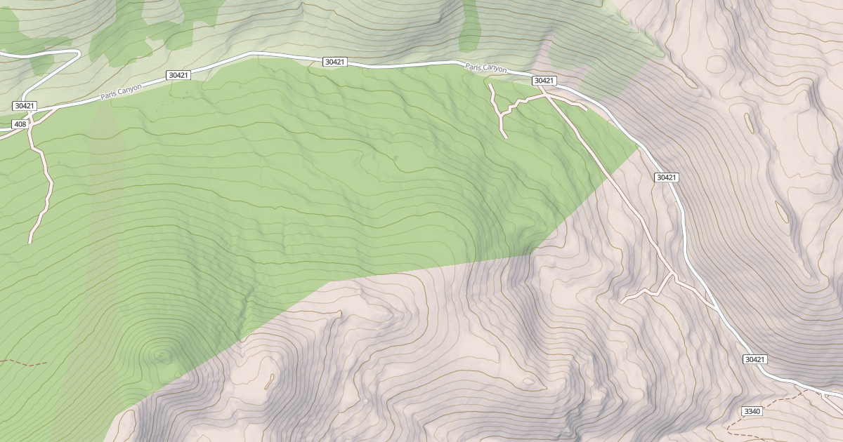 Map preview of PARIS CANYON