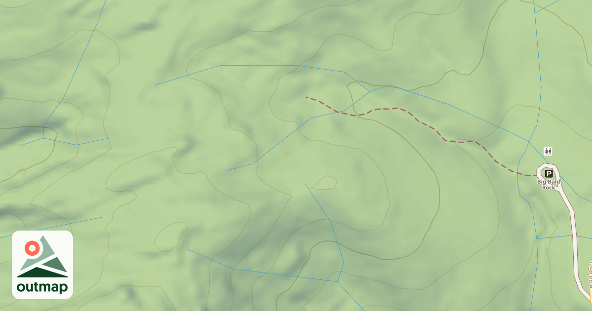 Map of BIG BALD ROCK