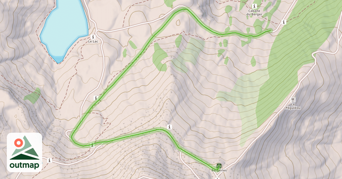 Map of Cabane du Berger