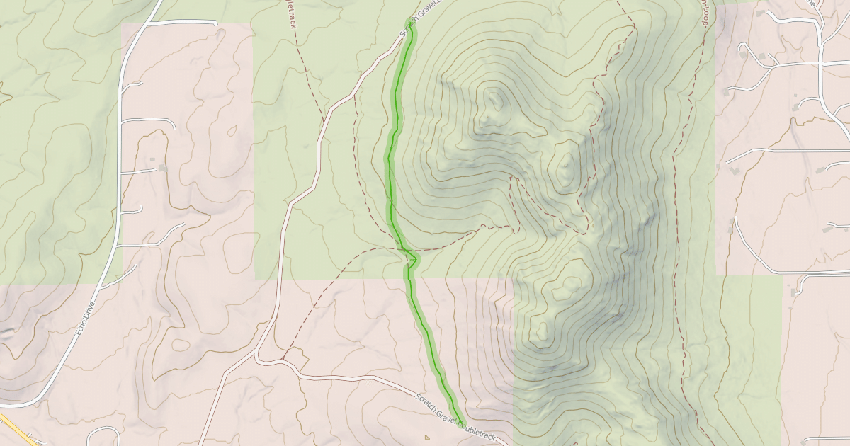 Map preview of Scratch Gravels Singletrack