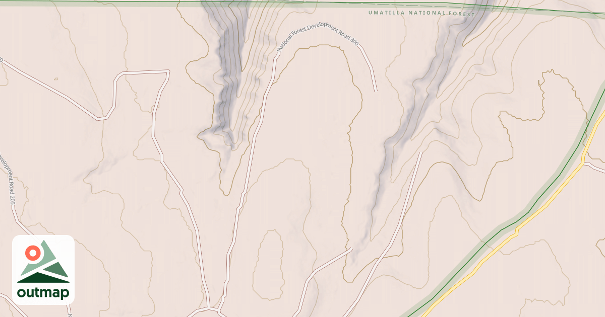 Map of USFS Motor Vehicle Use Map Roads {6EACFB71-7694-443A-BCEB-12C01014D64F}