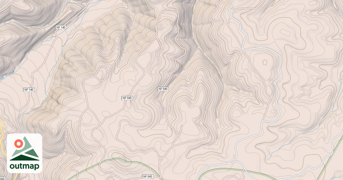Map of TYEE BUTTE