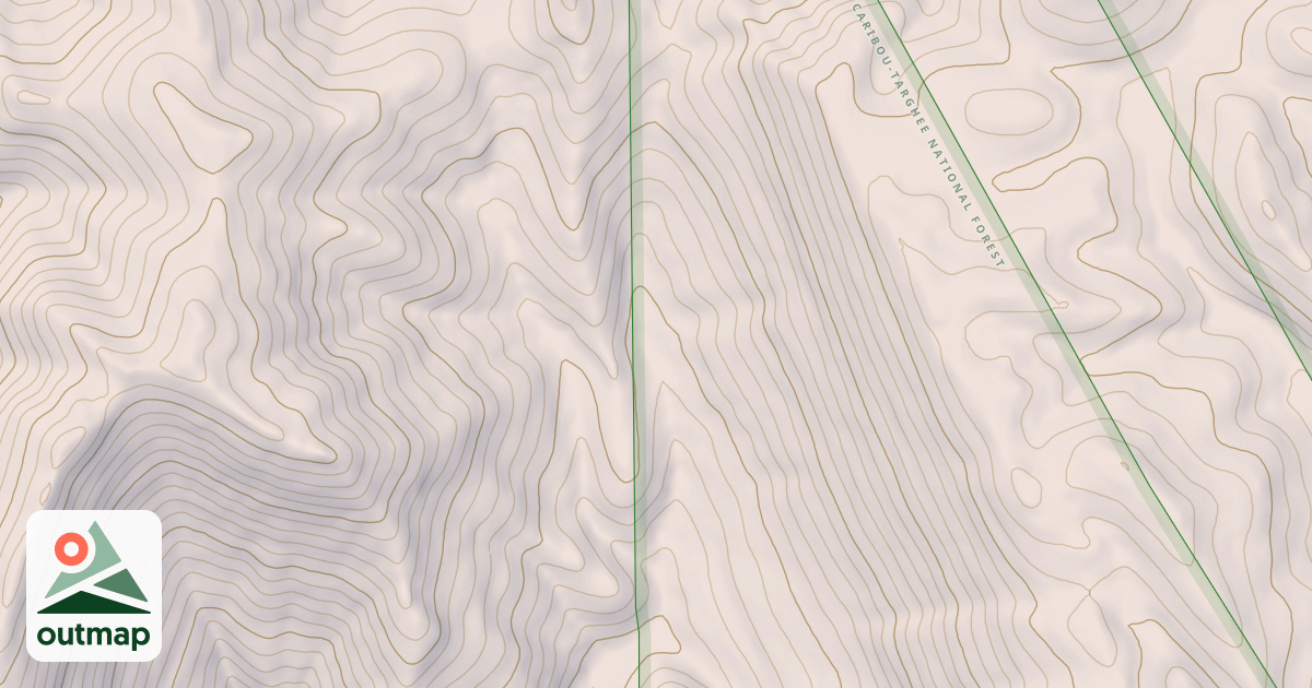 Map of North Sulphur Canyon