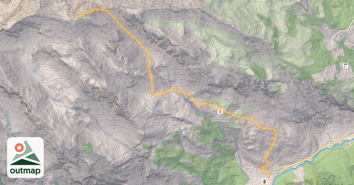 Map of L'Étoile — Les Viollins