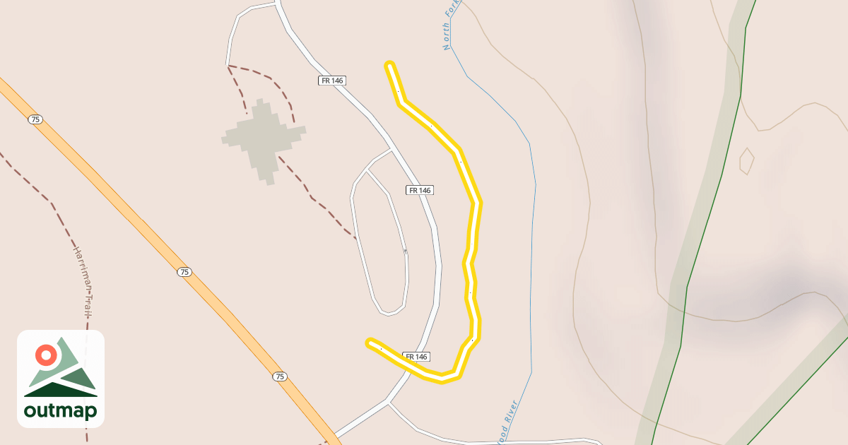 Map of North Fork Loop