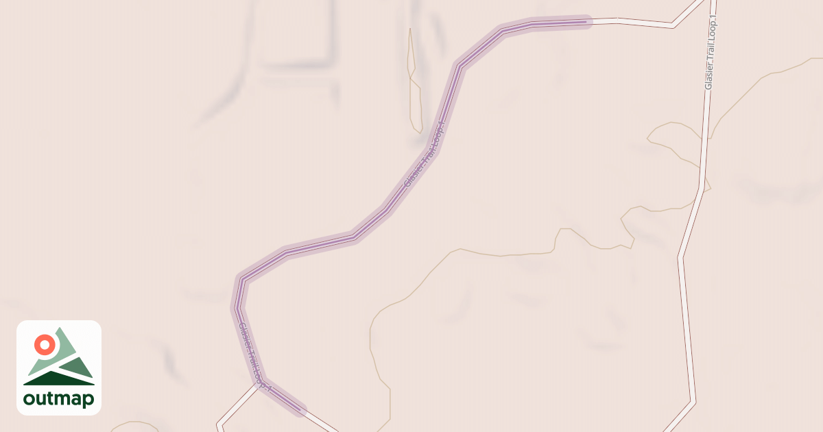 Map of Glasier Trail Loop 1