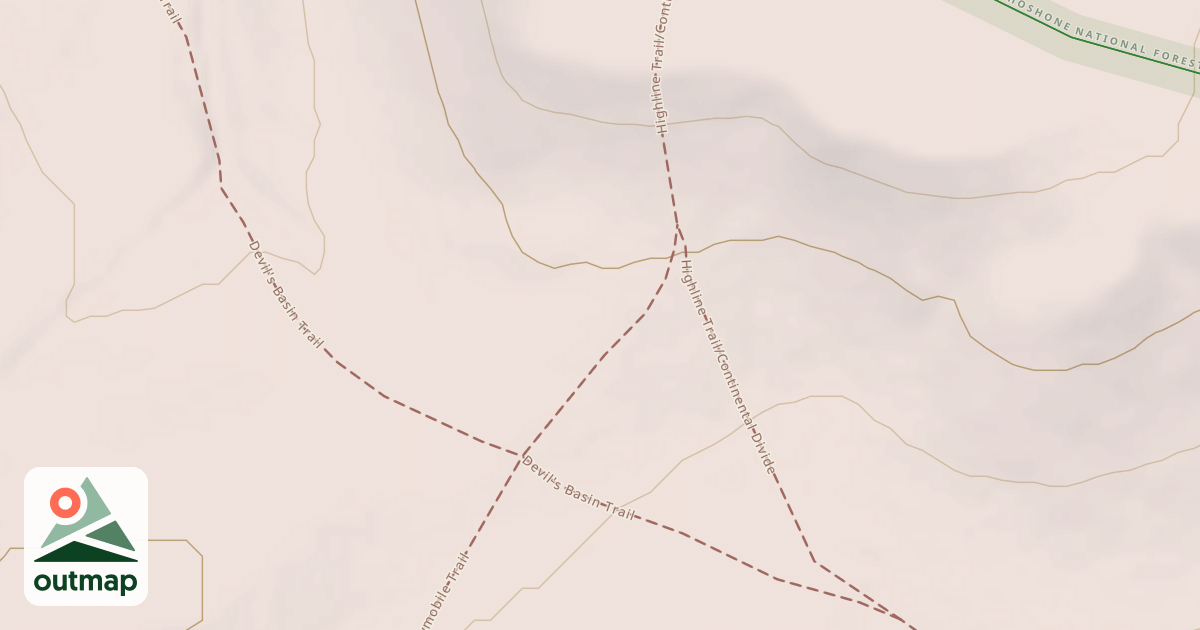 Map of F Snowmobile Trail
