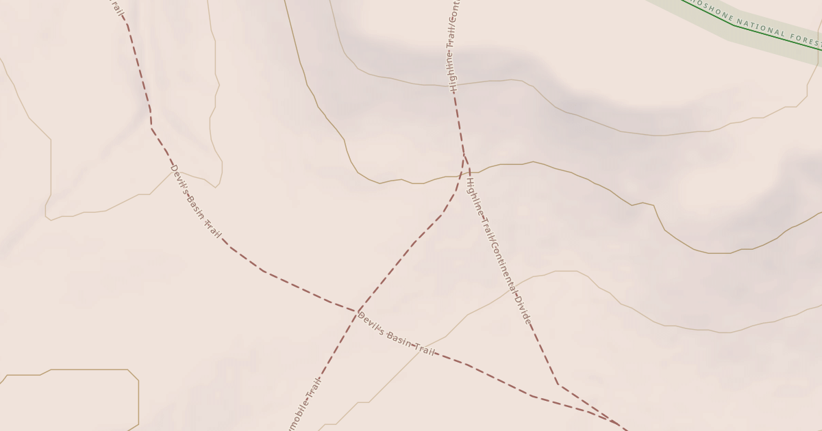 Map preview of F Snowmobile Trail