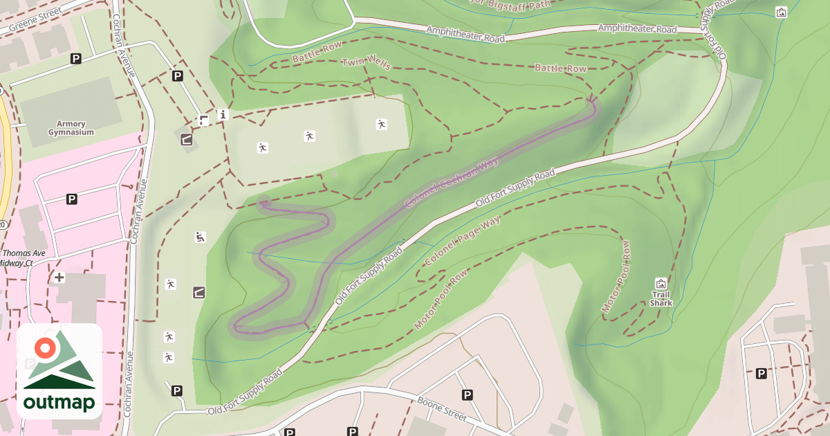 Map of Colonel Cochran Way