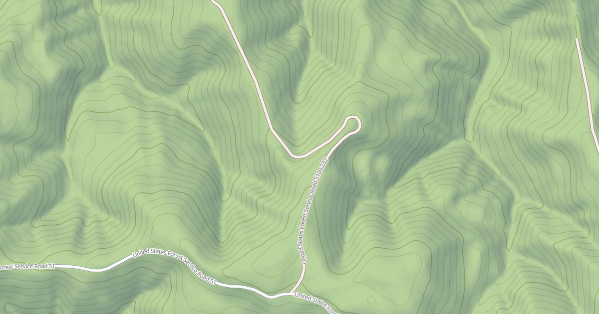 Map preview of USFS National Forest System Roads {4A2D384C-F10D-40D3-B69F-A64FB459D25F}