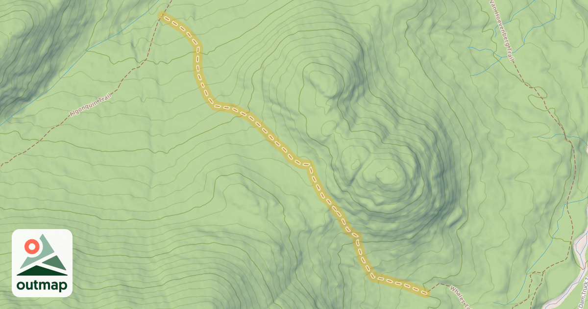 Map of Whales Tail Ski Trail