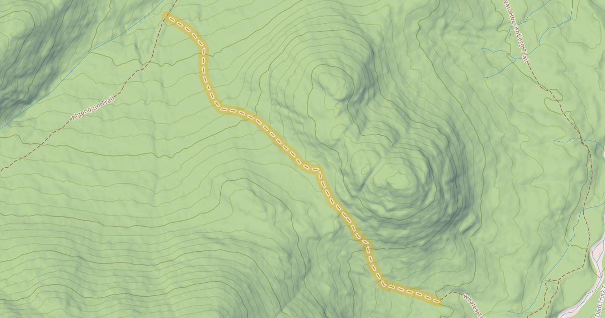 Map preview of Whales Tail Ski Trail