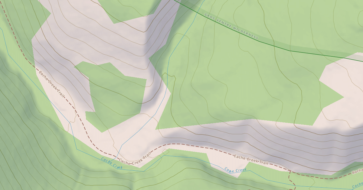 Map preview of Cache Creek Snow