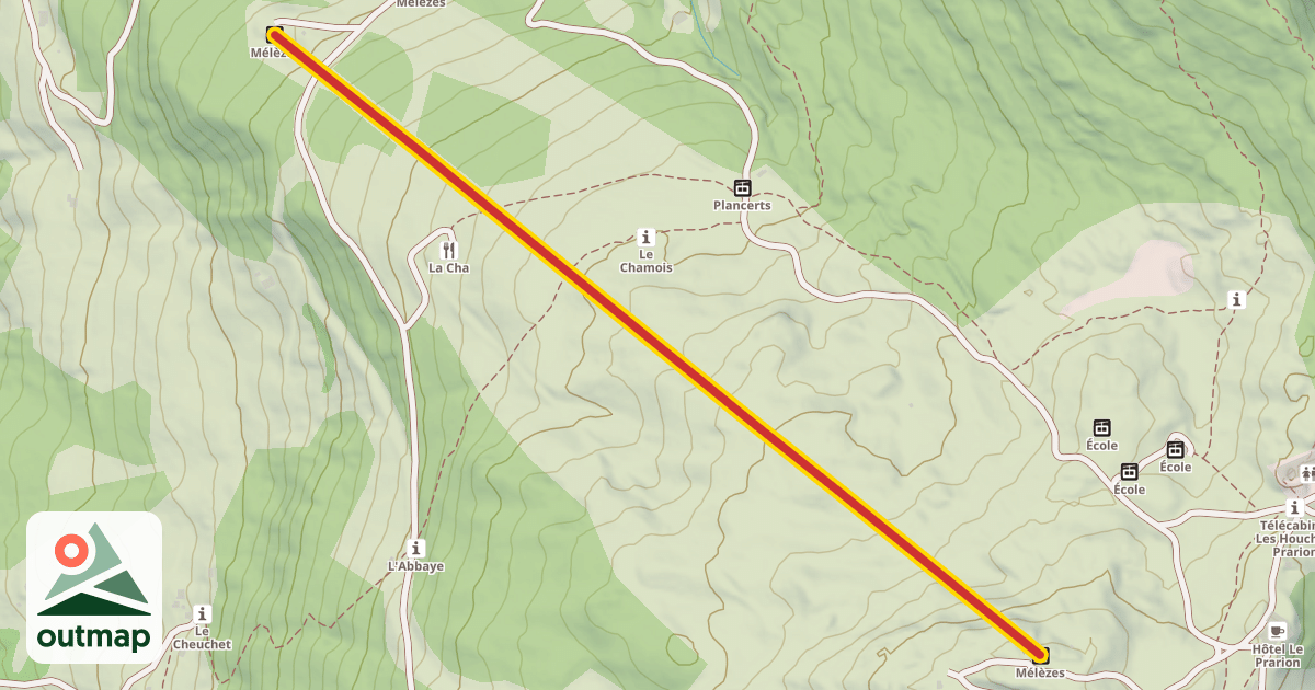 Map of Mélèzes