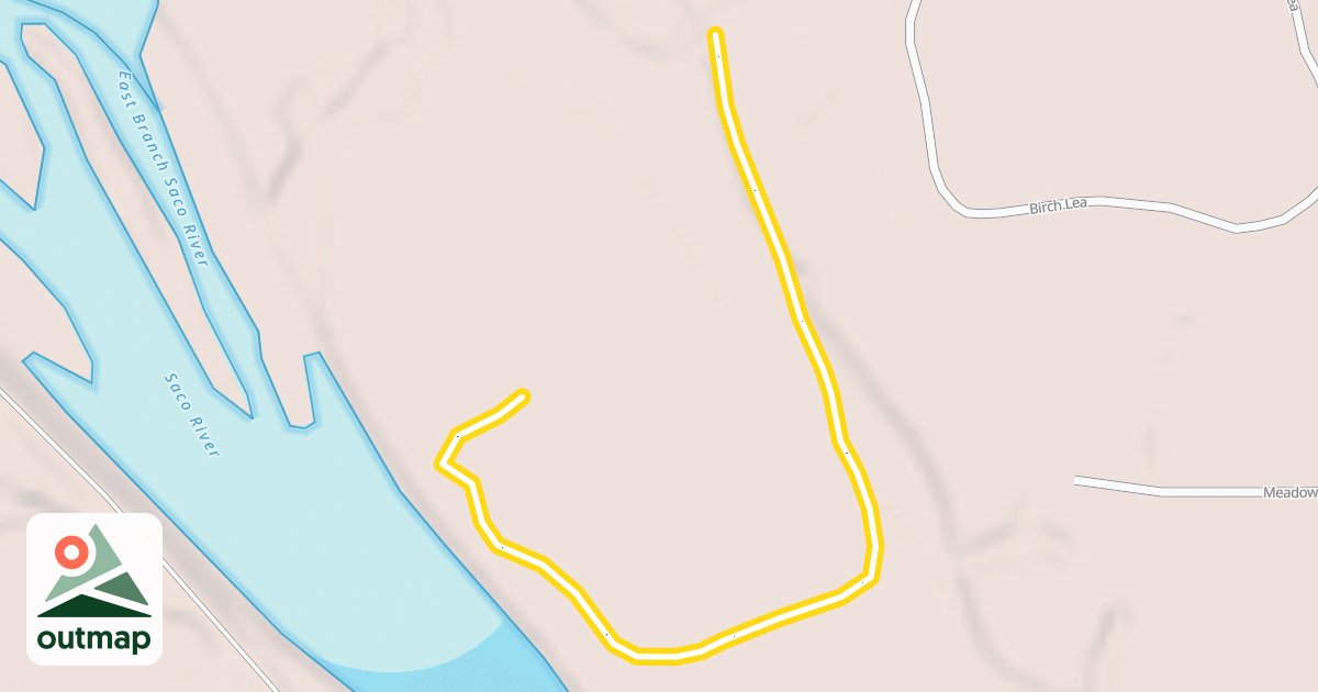 Map of Lower East Branch Trail