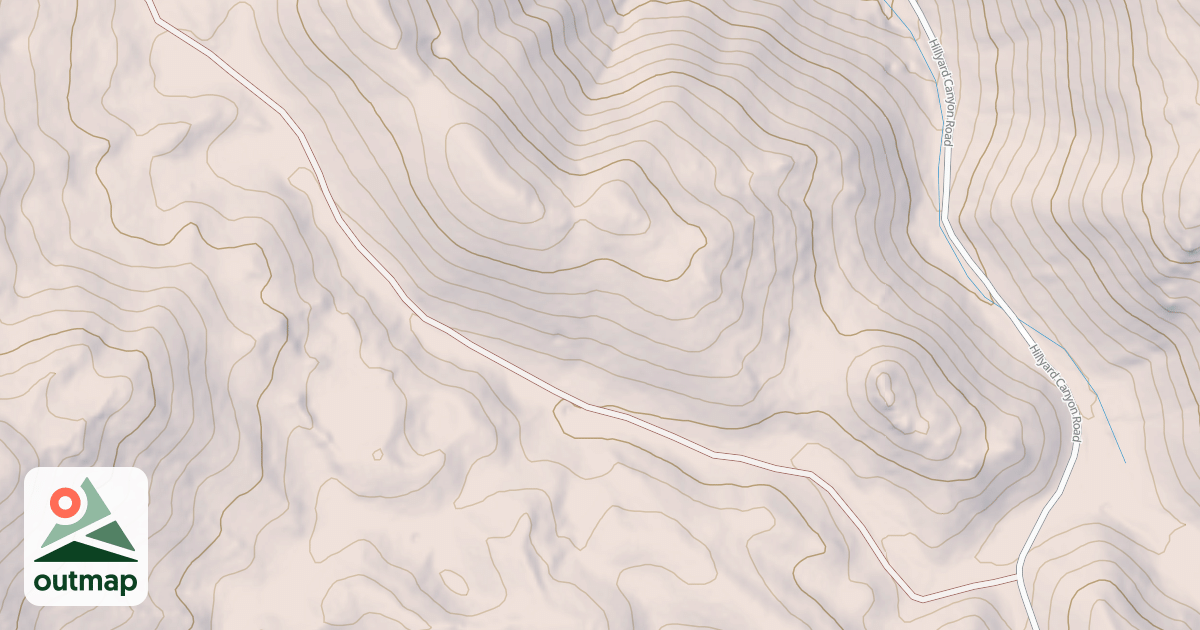 Map of HILLYARD DRAW