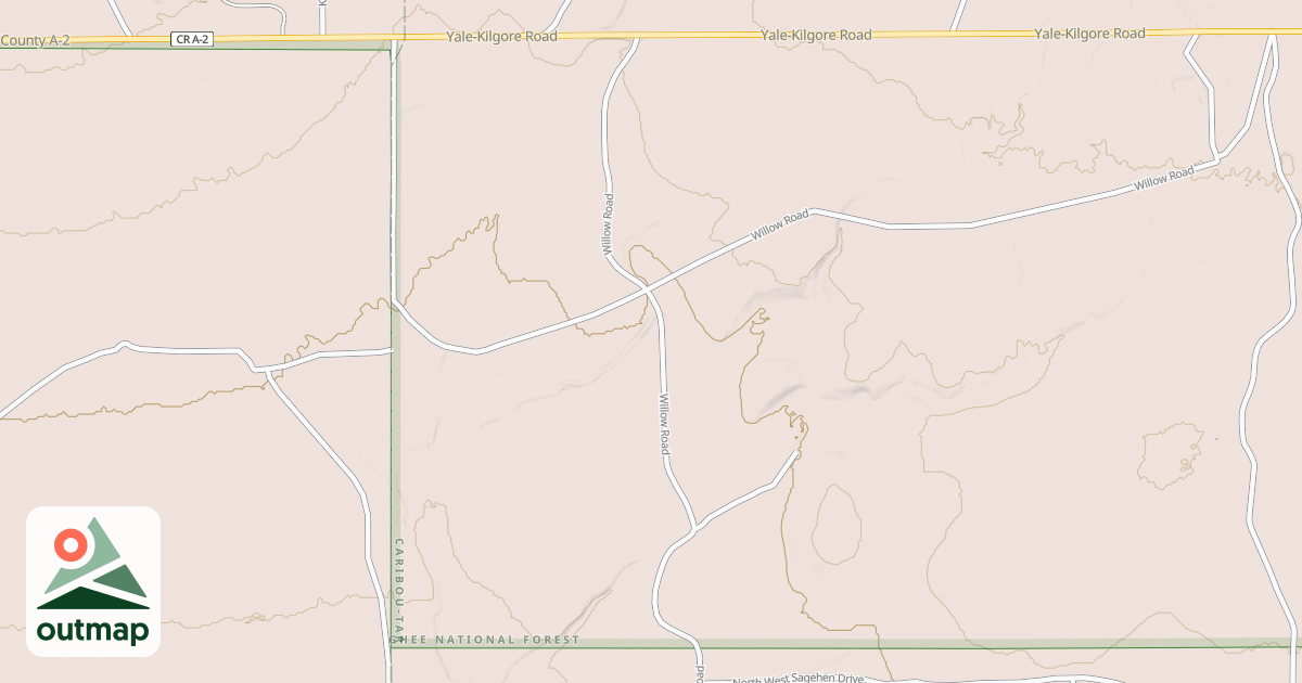Map of WILLOW CR CUTOFF