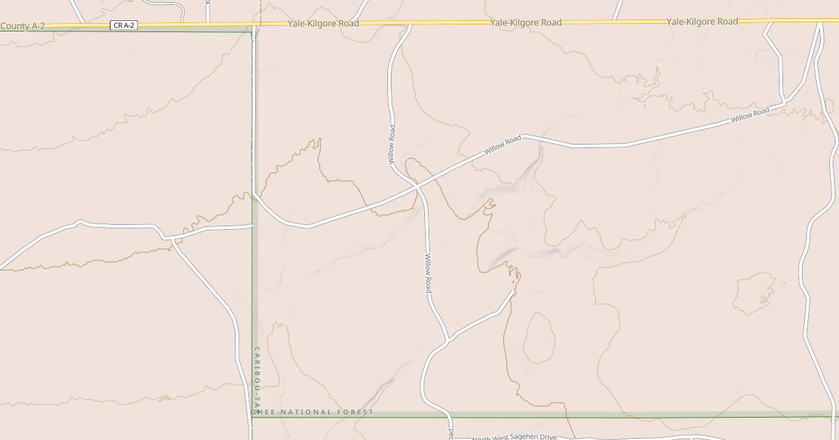 Map preview of WILLOW CR CUTOFF