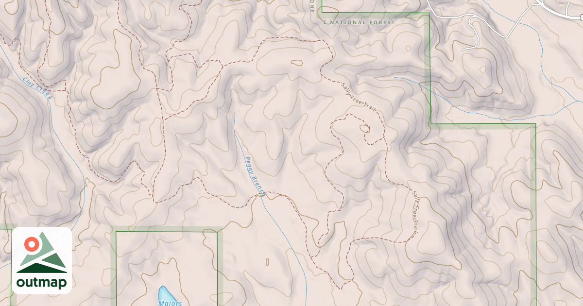 Map of USFS Motor Vehicle Use Map Trails 16173