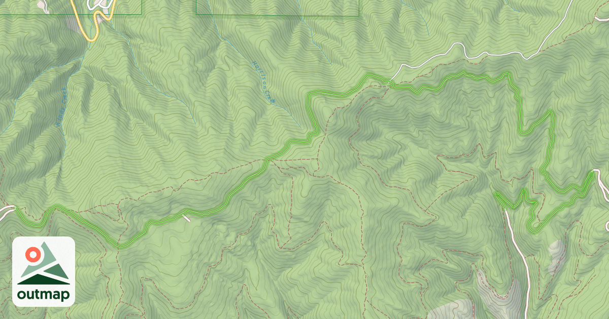 Map of Canfield Loop Road
