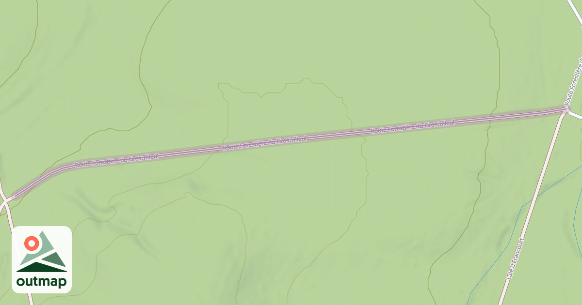 Map of Route Forestière du Gros Tilleul