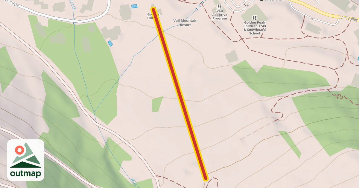 Map of Gopher Hill Lift