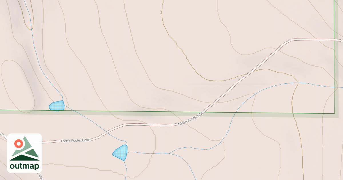 Map of BLUE WATER