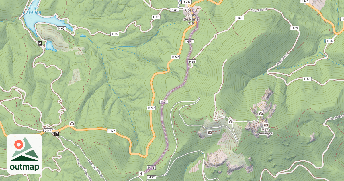 Map of Piste Estarpe du Cheval