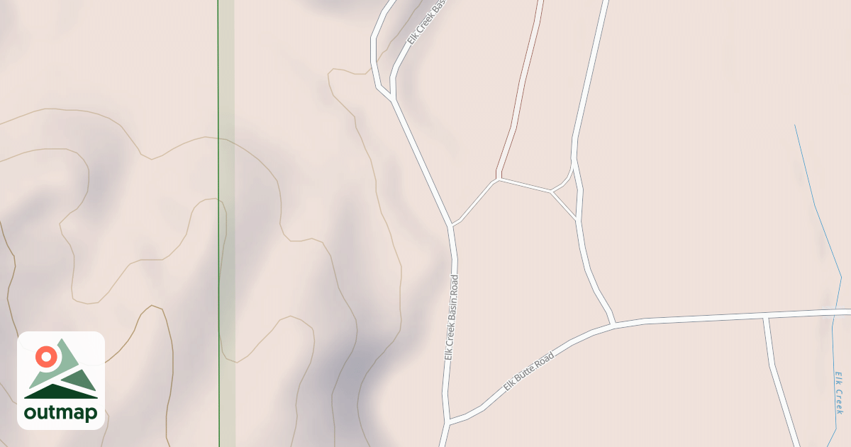 Map of ELK CREEK