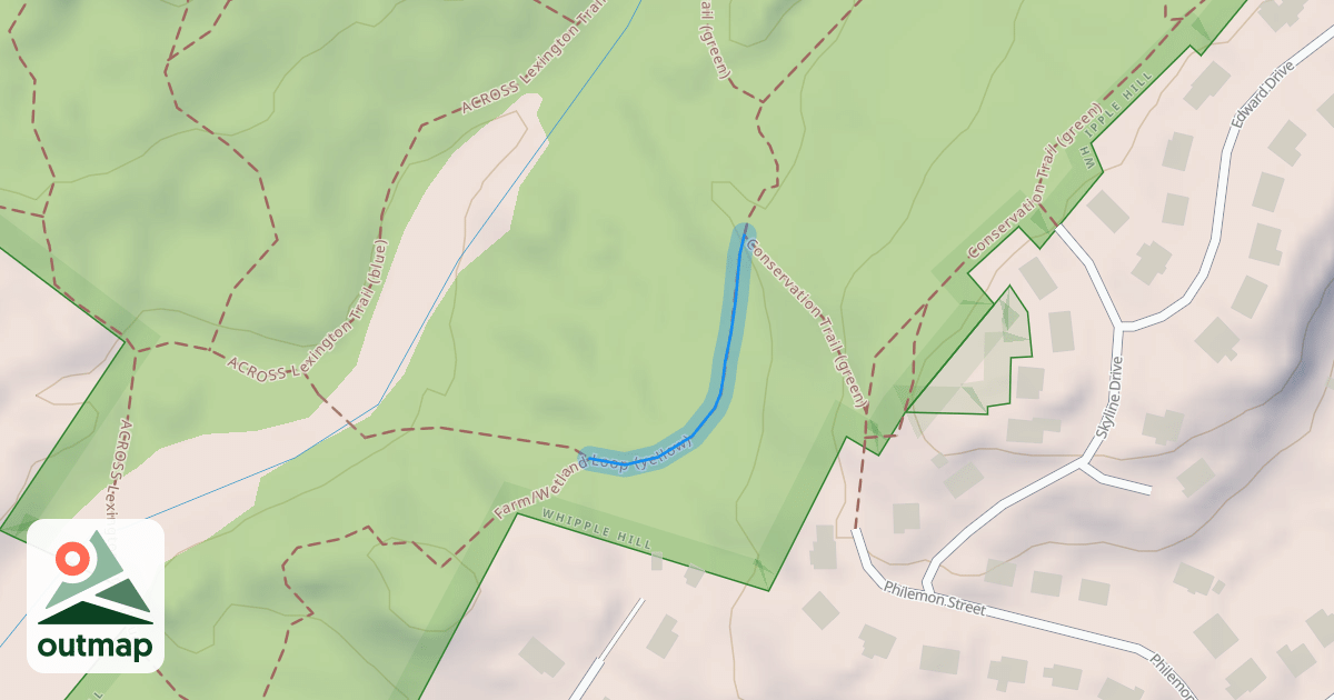 Map of Farm/Wetland Loop (yellow)