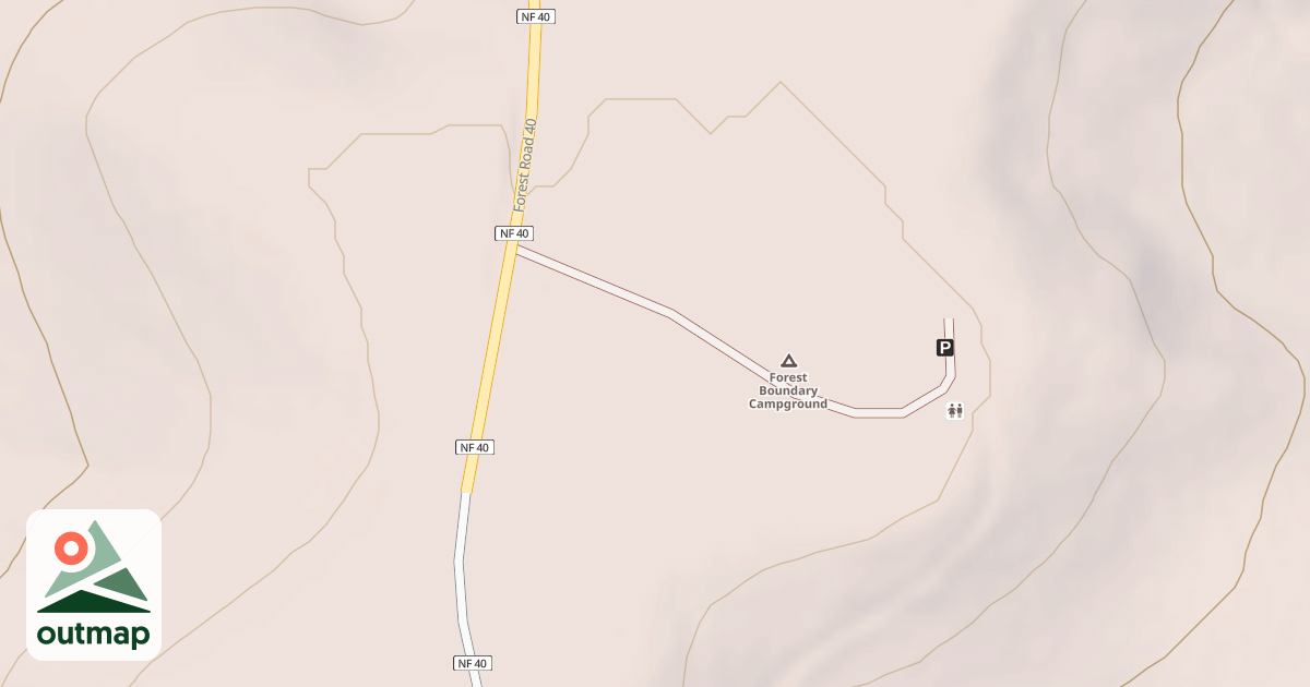 Map of FOREST BOUNDARY CAMPGROUND
