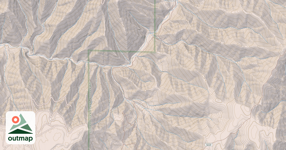 Map of North Fork Walla Walla Trail
