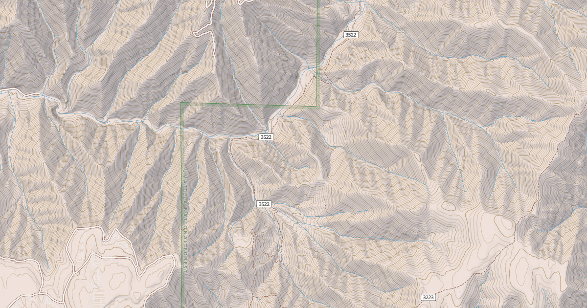 Map preview of North Fork Walla Walla Trail