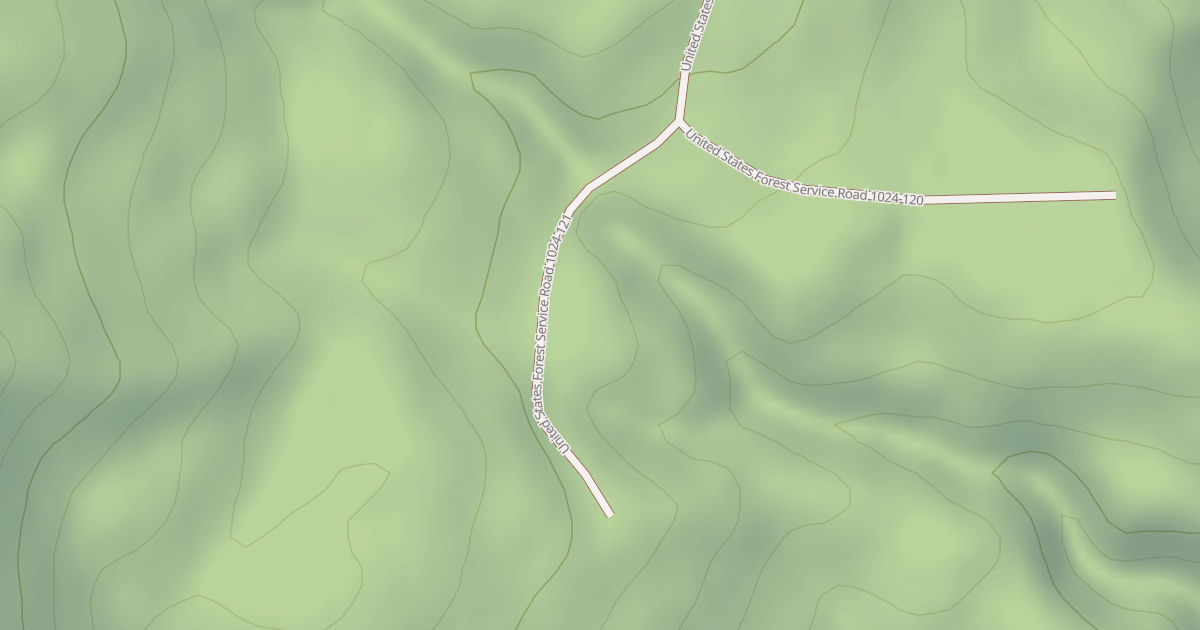 Map preview of USFS National Forest System Roads {6A3A31A5-CA7C-4EA6-9177-9549C5F35D8A}