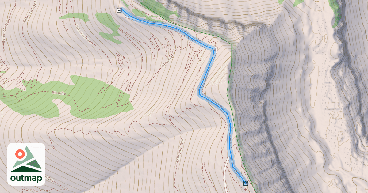 Map of Headwall Traverse