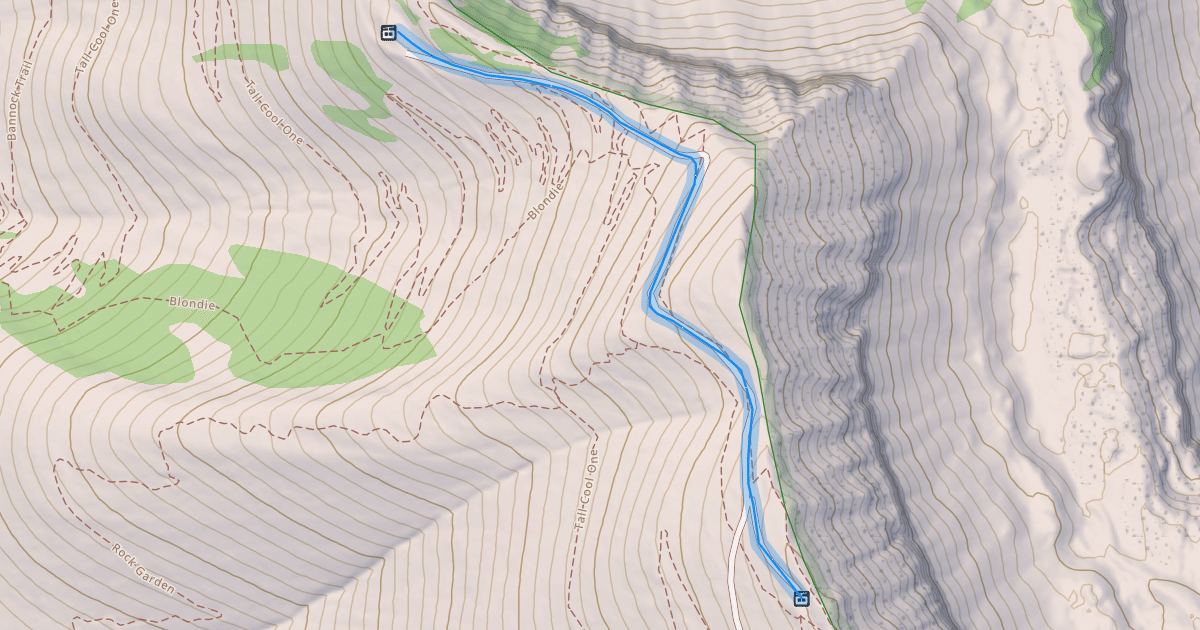 Map preview of Headwall Traverse