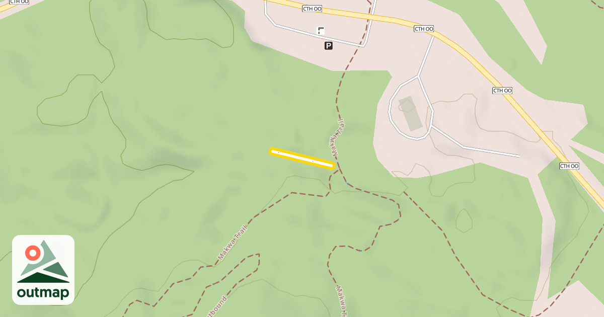 Map of Old Birkie Skate Trail