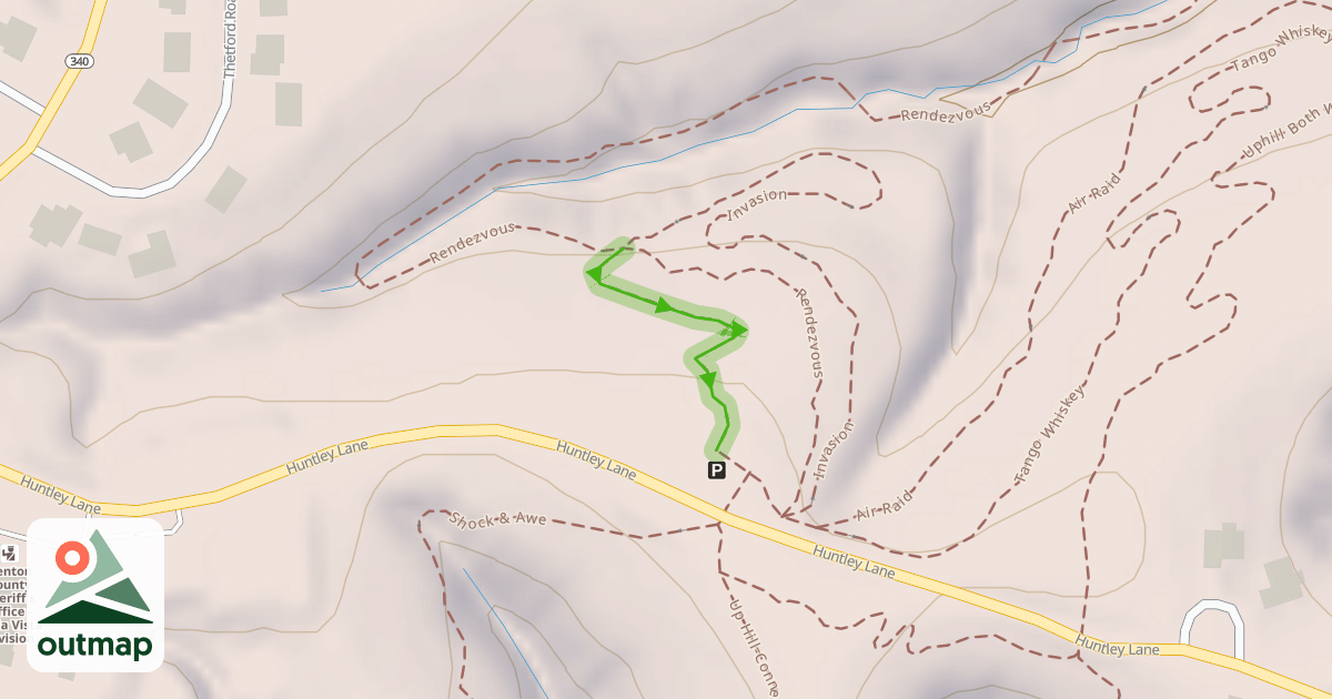 Map of Return Trail-North
