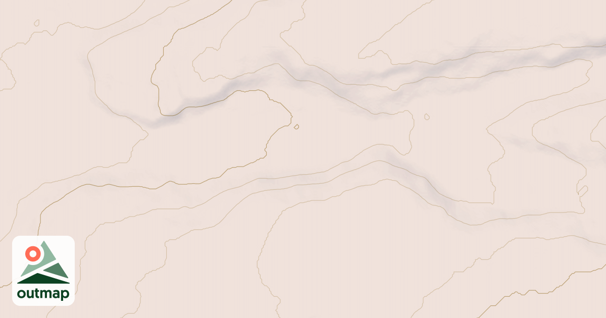 Map of Middle Fork Chulitna