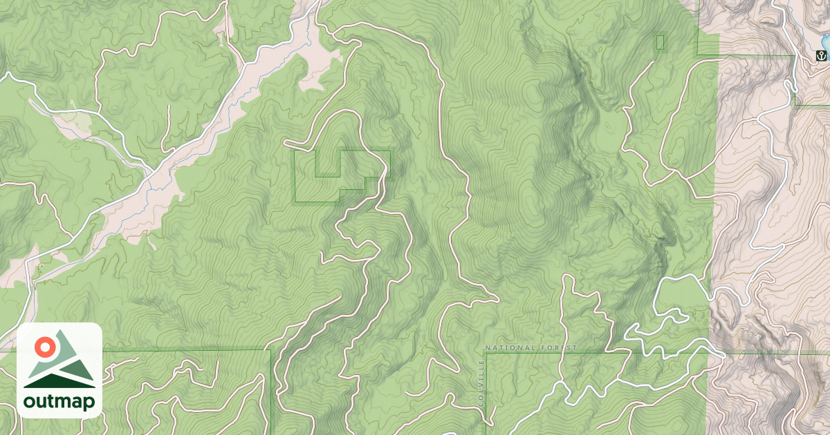 Map of Middle Fork Calispel