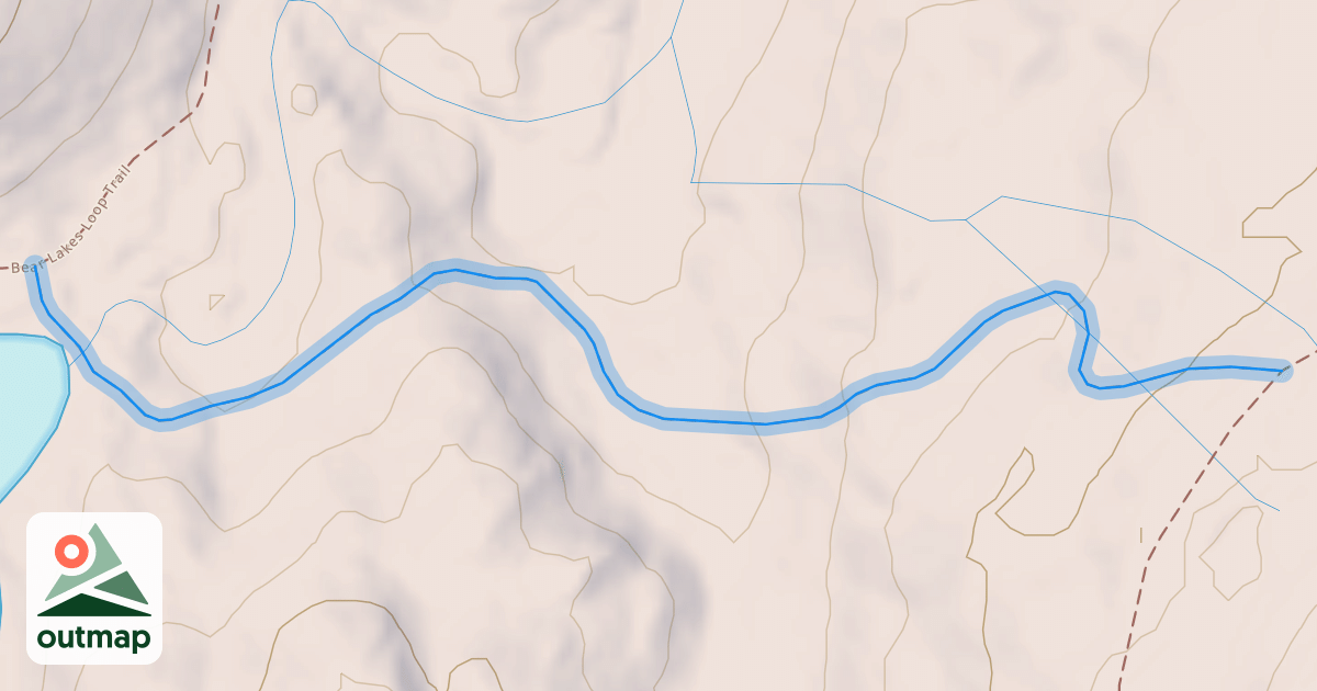 Map of Bear Lakes Connector