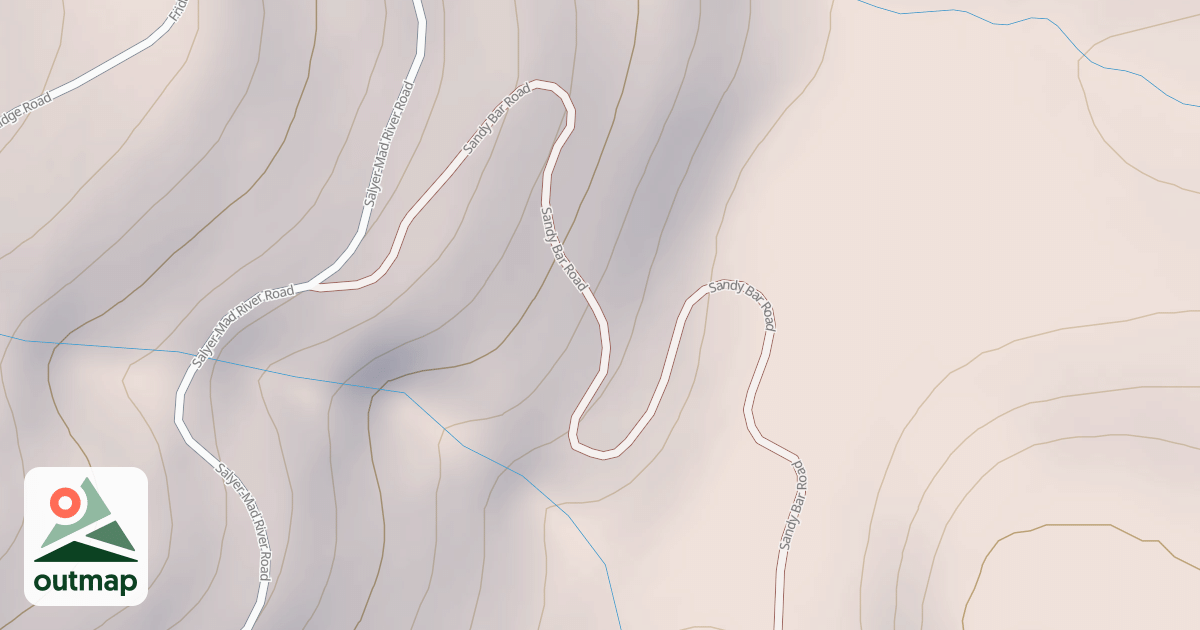 Map of SANDY BAR